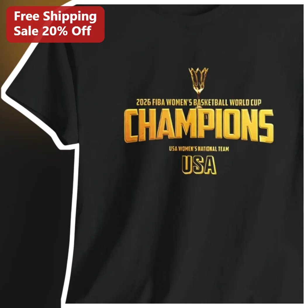 2026 FIBA Women's Basketball World Cup Champions USA Women's National Team Tee