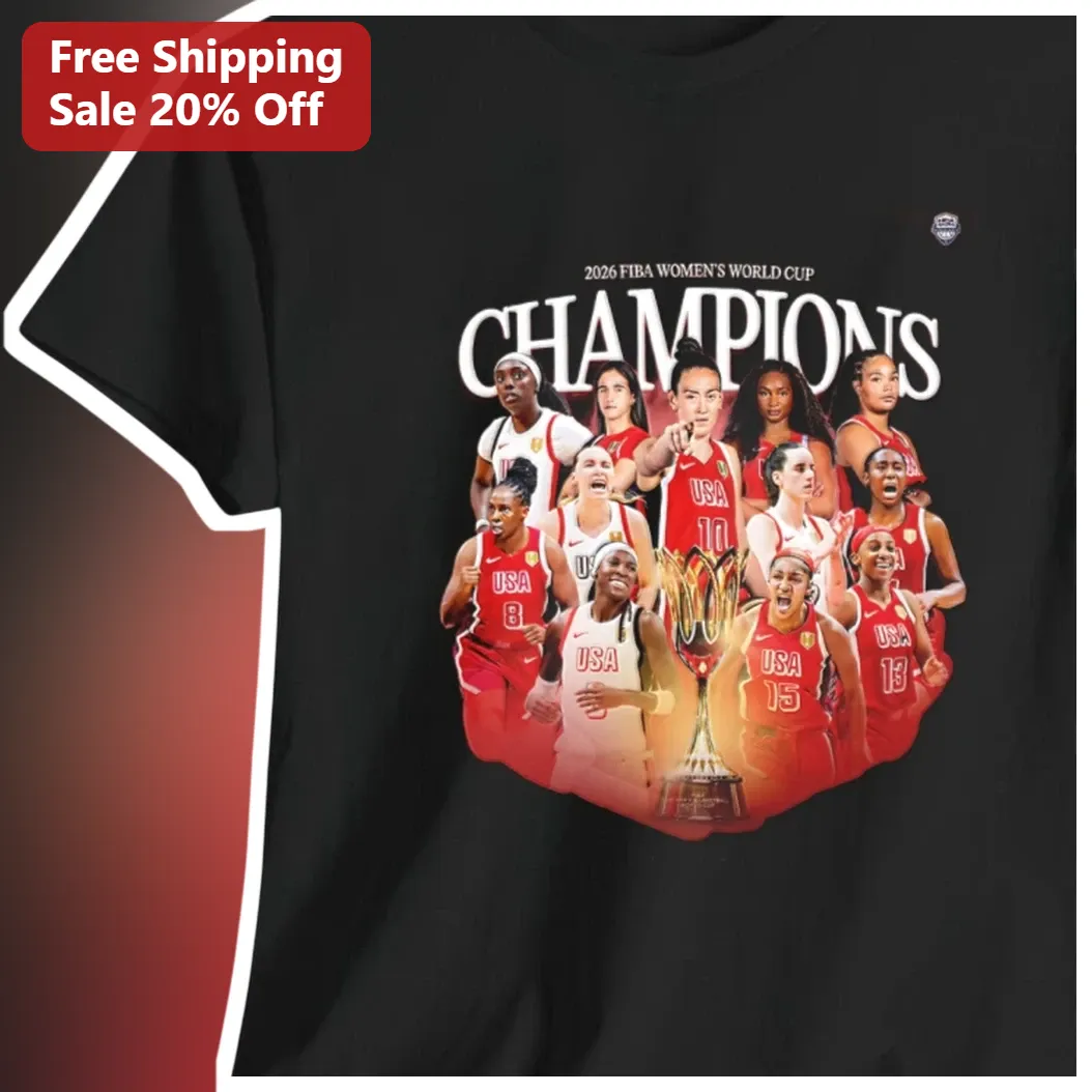 2026 FIBA Women's World Cup Champions Tee USA Basketball Fan Gift