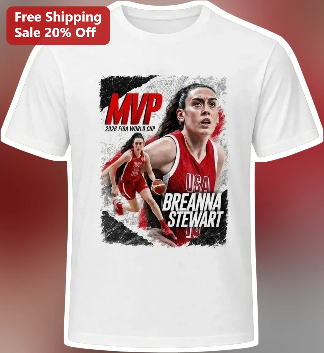 2026 FIBA World Cup MVP Breanna Stewart Tee USA Women's Basketball Fan Gift