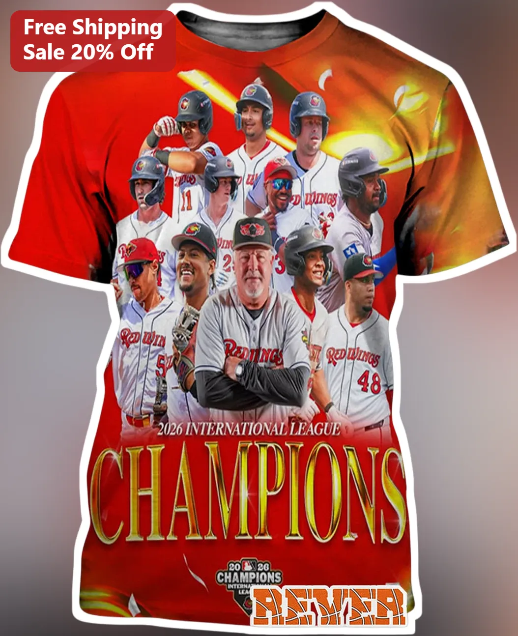 2026 International League Champions Tee Syracuse Mets Baseball Fan Gear