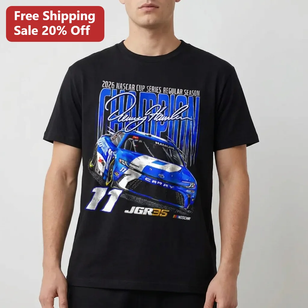 2026 NASCAR Cup Series Regular Season Champion Denny Hamlin 11 JGR 35 Vintage Bootleg Tee Gift for Racing Fans