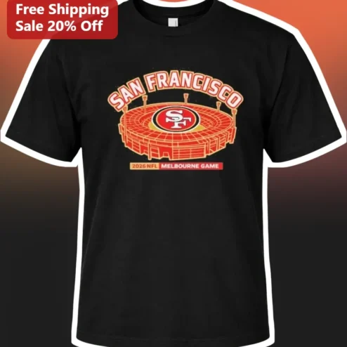 2026 NFL Melbourne Game San Francisco 49ers Fan Tee