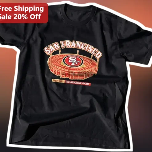 2026 NFL Melbourne Game San Francisco 49ers Stadium Graphic Tee
