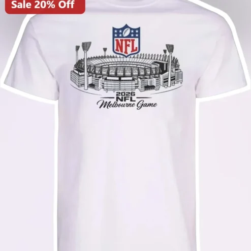 2026 NFL Melbourne Game Tee Commemorative Australia Event Shirt for Fans