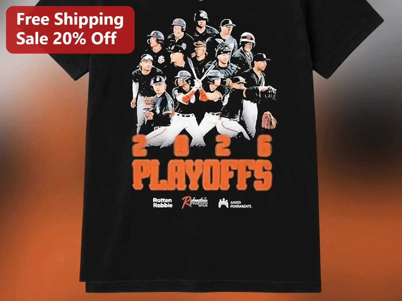 2026 Playoffs Baseball Graphic Tee for Men Women Sports Fans