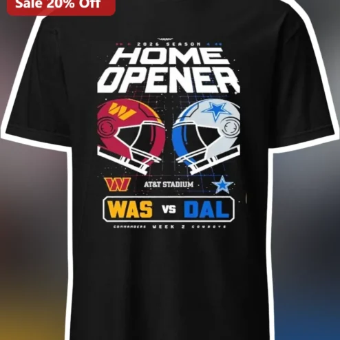 2026 Season Home Opener Commanders vs Cowboys Week 2 NFL Game Day Tee