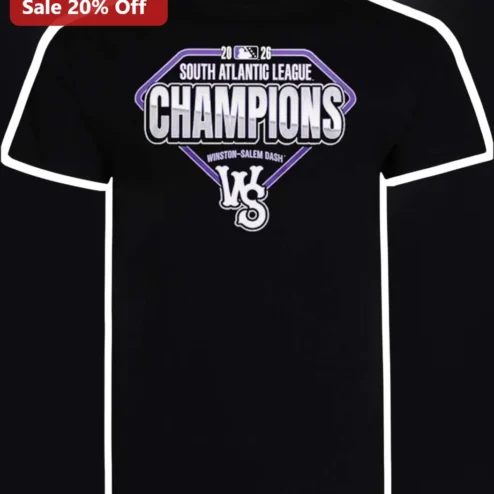 2026 South Atlantic League Champions Winston-Salem Dash Tee