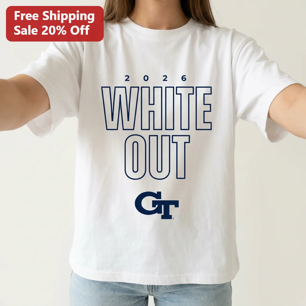 2026 White Out GT Tee Georgia Tech Yellow Jackets Football Game Day Shirt Gift for Fans