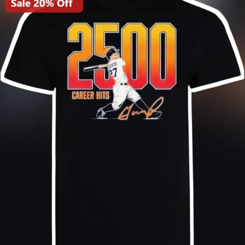 Career Hits Derek Jeter Baseball Legend Graphic Tee