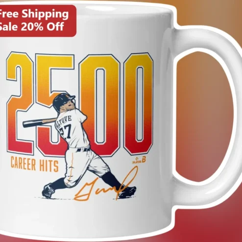 Career Hits Jose Altuve Houston Astros Mug