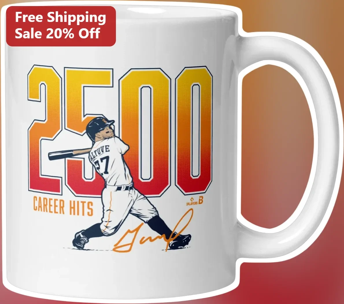 Career Hits Jose Altuve Houston Astros Mug