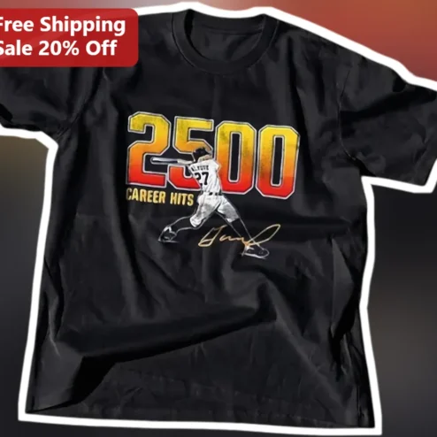 Career Hits Mike Trout Baseball Player Graphic Tee