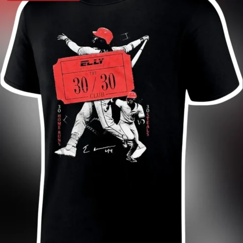 30 30 Club Elly De La Cruz Baseball Tee Cincinnati Reds Fan Gift
