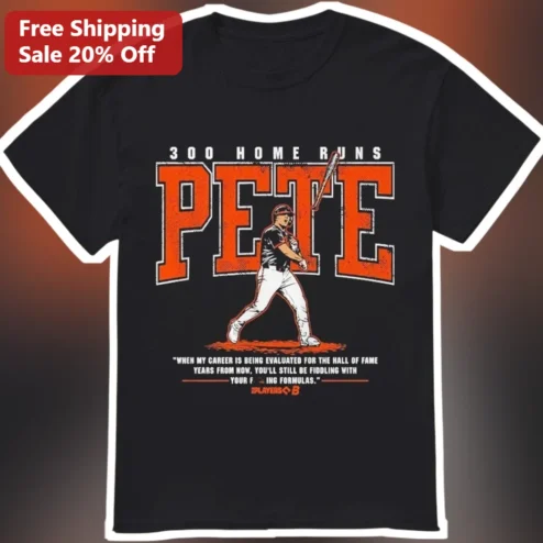 Home Runs Pete Alonso Hall of Fame Quote Vintage Baseball Graphic Tee