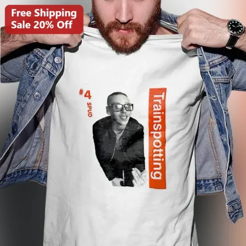 #4 Spud Trainspotting Movie Fan Graphic Tee