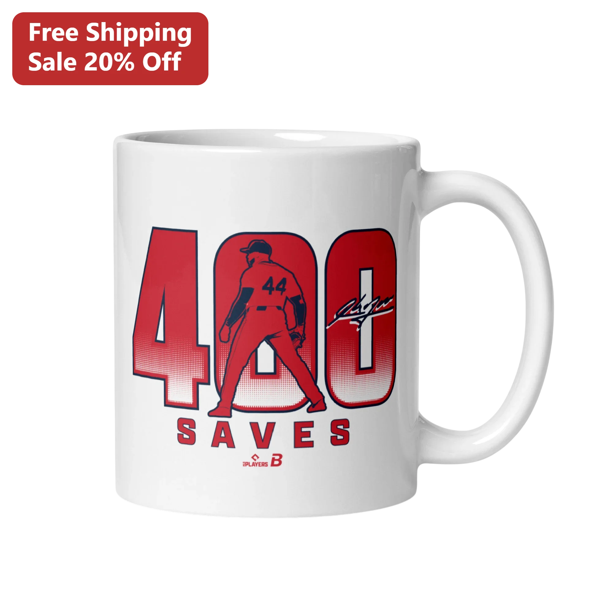 SAVES Craig Kimbrel Signature Baseball Mug Atlanta Braves Commemorative Gift