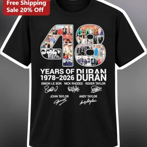 48 Years of Duran Duran 1978-2026 Graphic Tee
