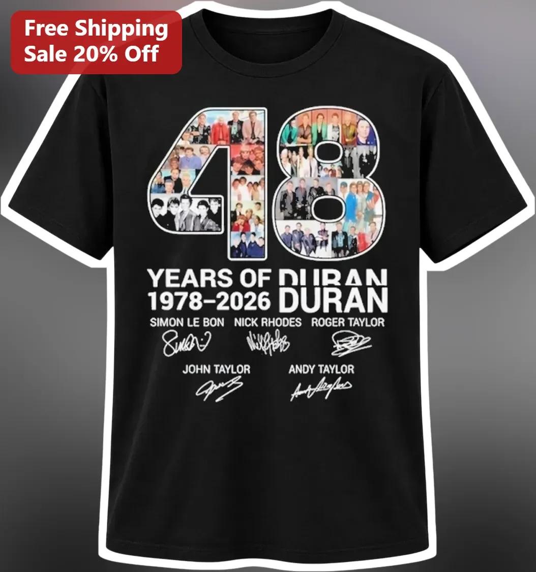 48 Years of Duran Duran 1978-2026 Graphic Tee