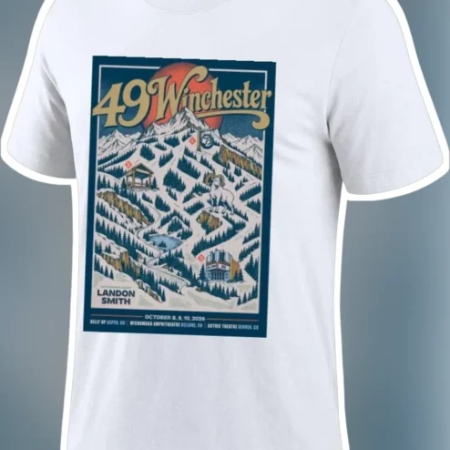 49 Winchester Tour Tee Landon Smith October 2026 Belly Up Aspen Mishawaka Amphitheatre Gothic Theatre Denver Vintage Country Concert Merch