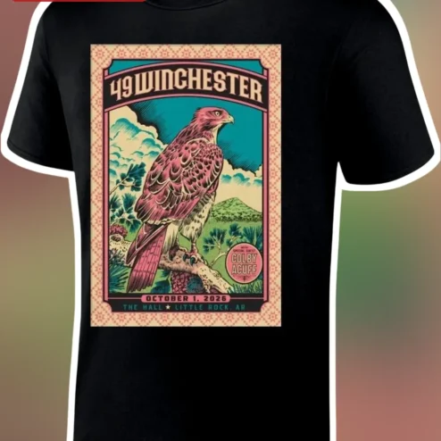 49 Winchester Vintage Concert Poster Tee Colby Acuff Country Music Gift