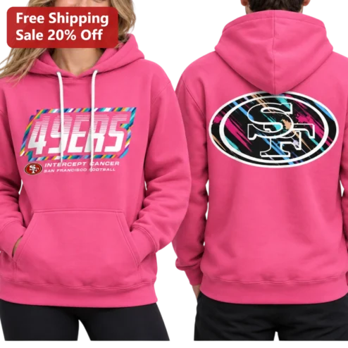49ers Crucial Catch Intercept Cancer San Francisco Football Hoodie