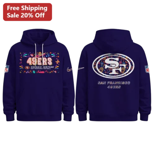 49ers Hispanic Heritage Hoodie San Francisco Football Latino Culture Fan Gear