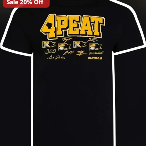4PEAT Championship Victory Graphic Tee Wisconsin Badgers Sports Fan Apparel