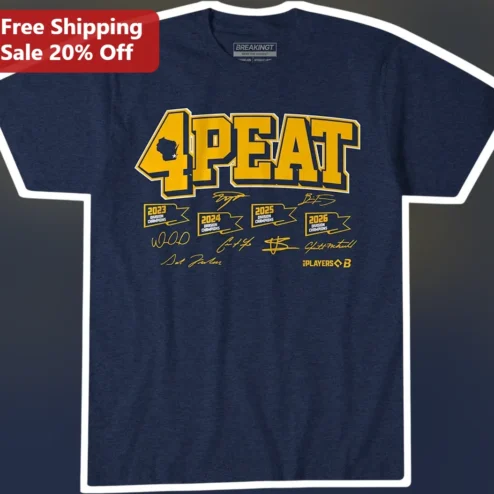 4PEAT Division Champions Wisconsin Varsity Style Tee