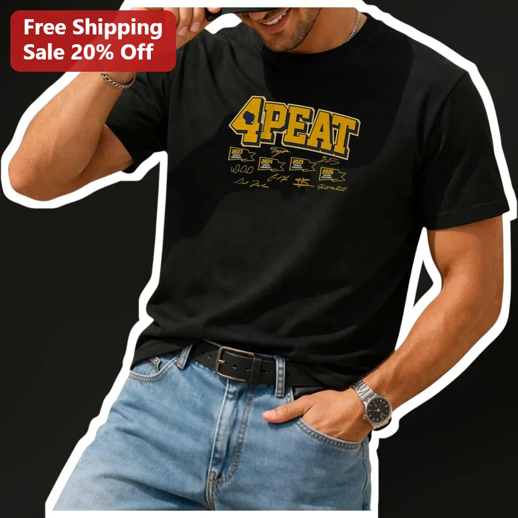 4PEAT Tee Georgia Bulldogs Fan Gift Varsity Sports Championship Shirt