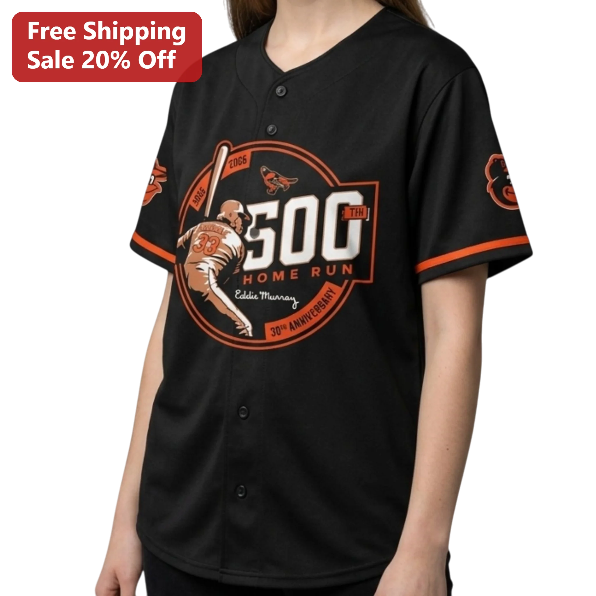 Home Run Club Eddie Murray Baseball Milestone Commemorative Tee