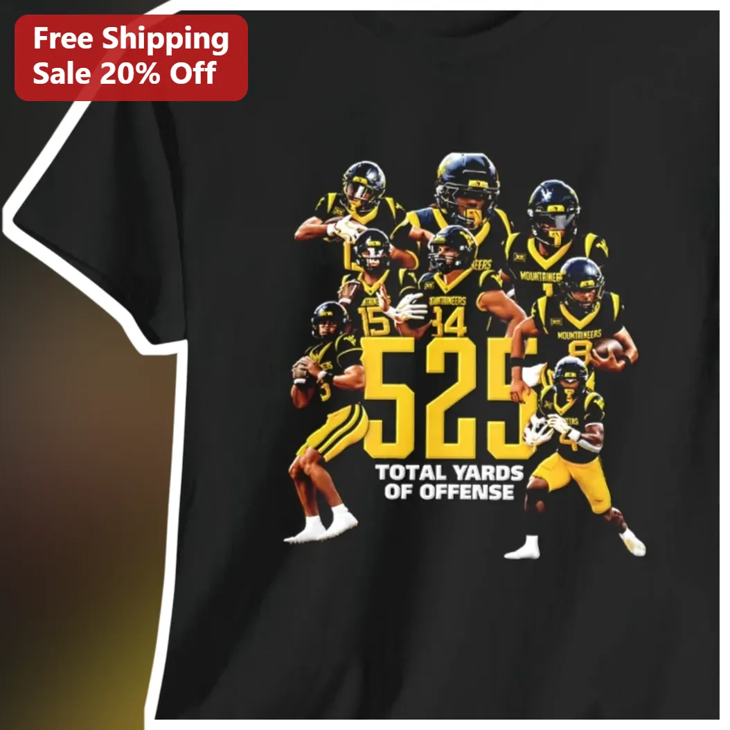 Total Yards Of Offense Football Stat Tee Fantasy Draft Gift