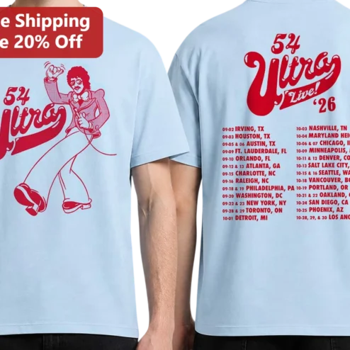 54 Ultra Live! '26 Freddie Mercury Tribute Tour Graphic Tee