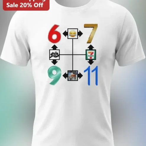 6 7 Meme Tee Funny Viral Six Seven Shirt Gen Z Internet Culture Gift