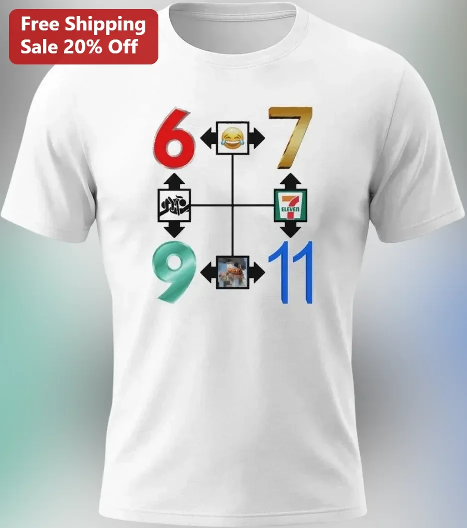 6 7 Meme Tee Funny Viral Six Seven Shirt Gen Z Internet Culture Gift