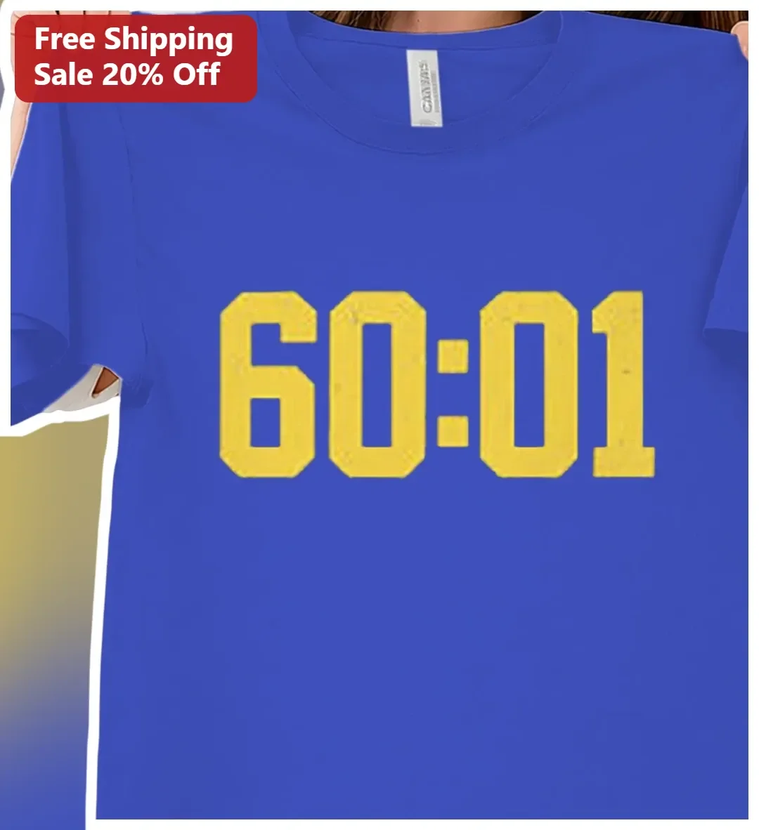 60:01 Tee Michigan Football One More Second Game Day Fan Gift Shirt