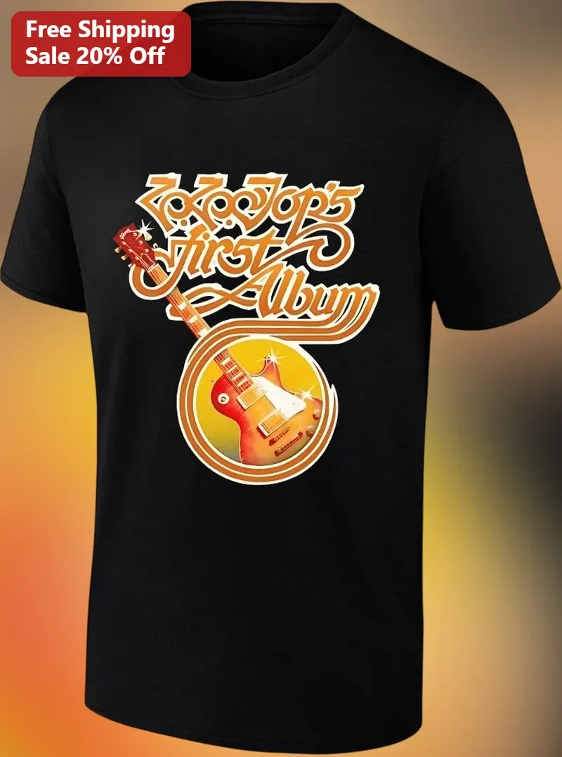 70's First Album Vintage Rock Band Graphic Tee Retro Psychedelic Guitar Shirt