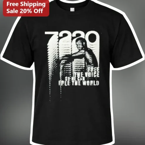 Free The Voice So We Can Free The World Mumia Abu-Jamal Graphic Tee