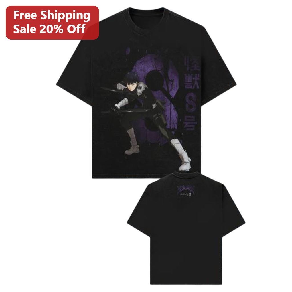 怪獣8号 Kaiju No. 8 Kafka Hibino Tee Anime Streetwear Graphic T-Shirt for Manga Fans