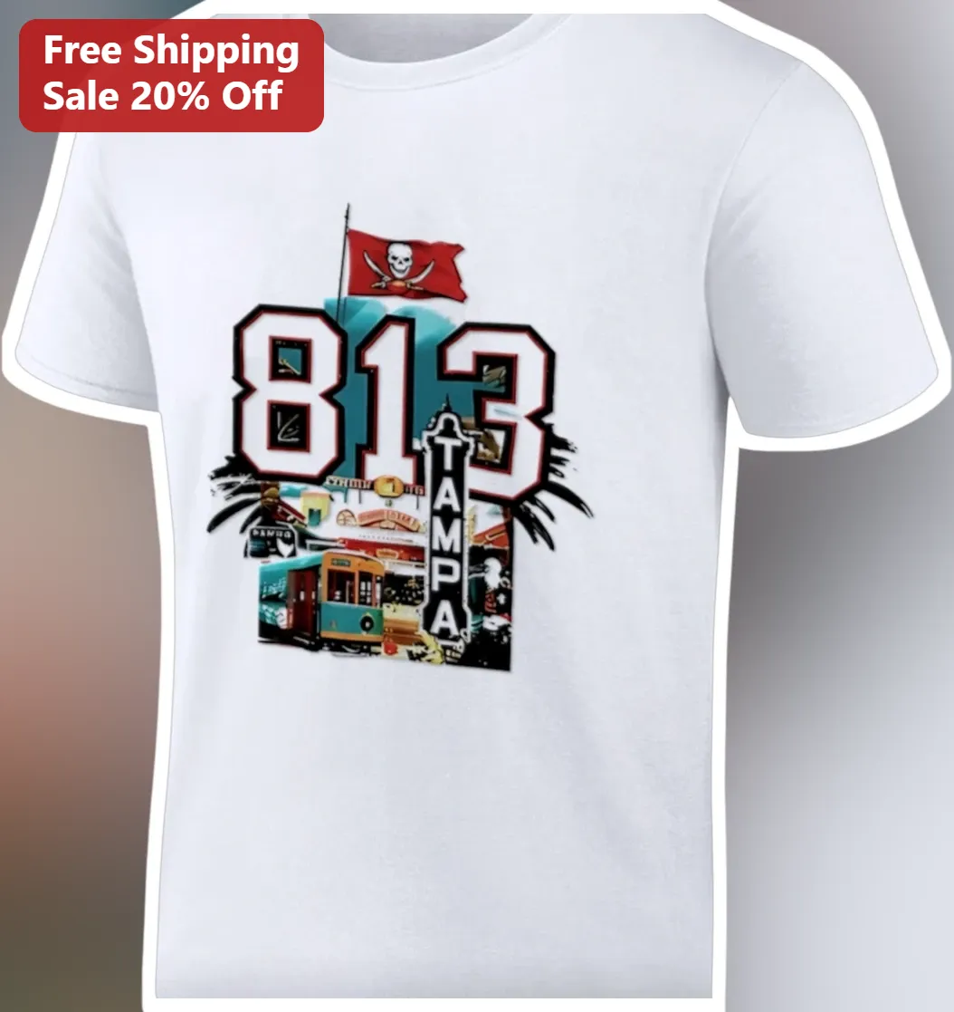 Tampa Tee Florida Area Code Graphic Shirt Local Pride Gift for Men Women