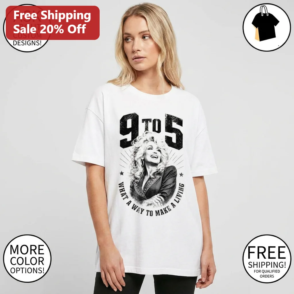 9 To 5 What A Way To Make A Living Tee, Dolly Parton Retro Country Music Graphic Shirt Gift