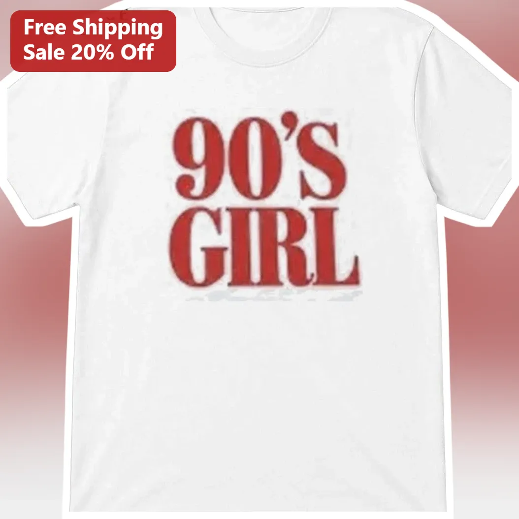 90'S GIRL Retro Vintage Nostalgia Graphic Tee for Women