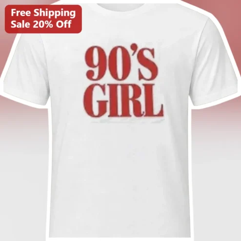 90'S GIRL Tee Vintage Retro Nostalgia Graphic T-Shirt for Women