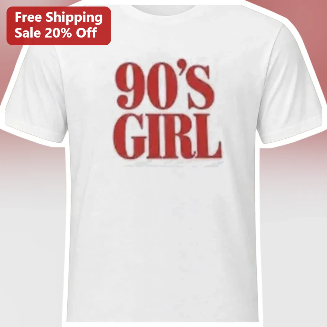 90'S GIRL Tee Vintage Retro Nostalgia Graphic T-Shirt for Women