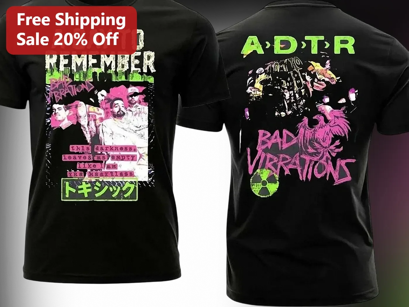 A Day To Remember Bad Vibrations Graphic Tee For Fans
