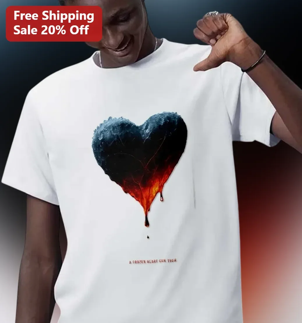 A Frozen Heart Can Thaw Tee Emotional Healing Graphic Shirt for Men Women Resilience Quote Apparel
