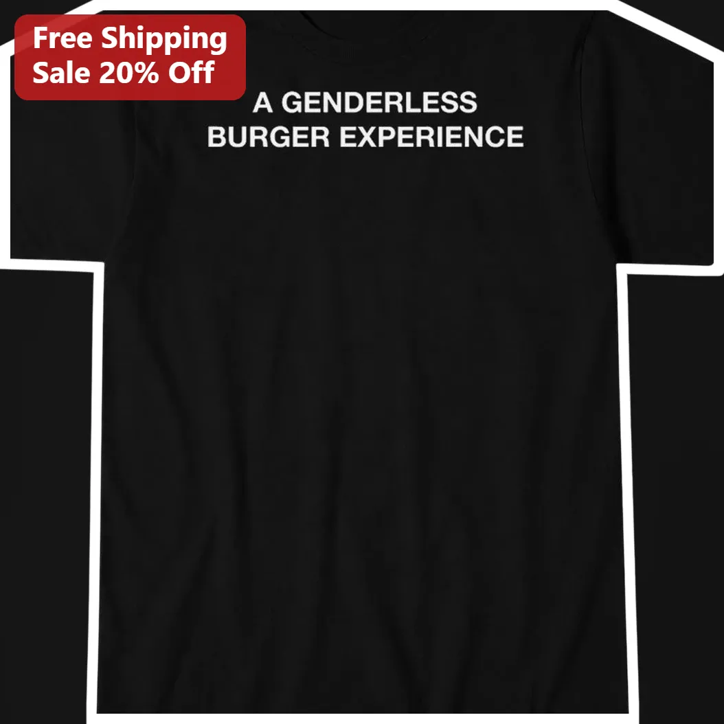 A Genderless Burger Experience Tee Nirvanna The Band Show Fan Gift Black Cotton Graphic Shirt