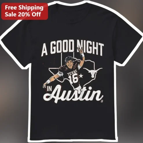 A Good Night in Austin Arch Manning Texas Longhorns Football Tee