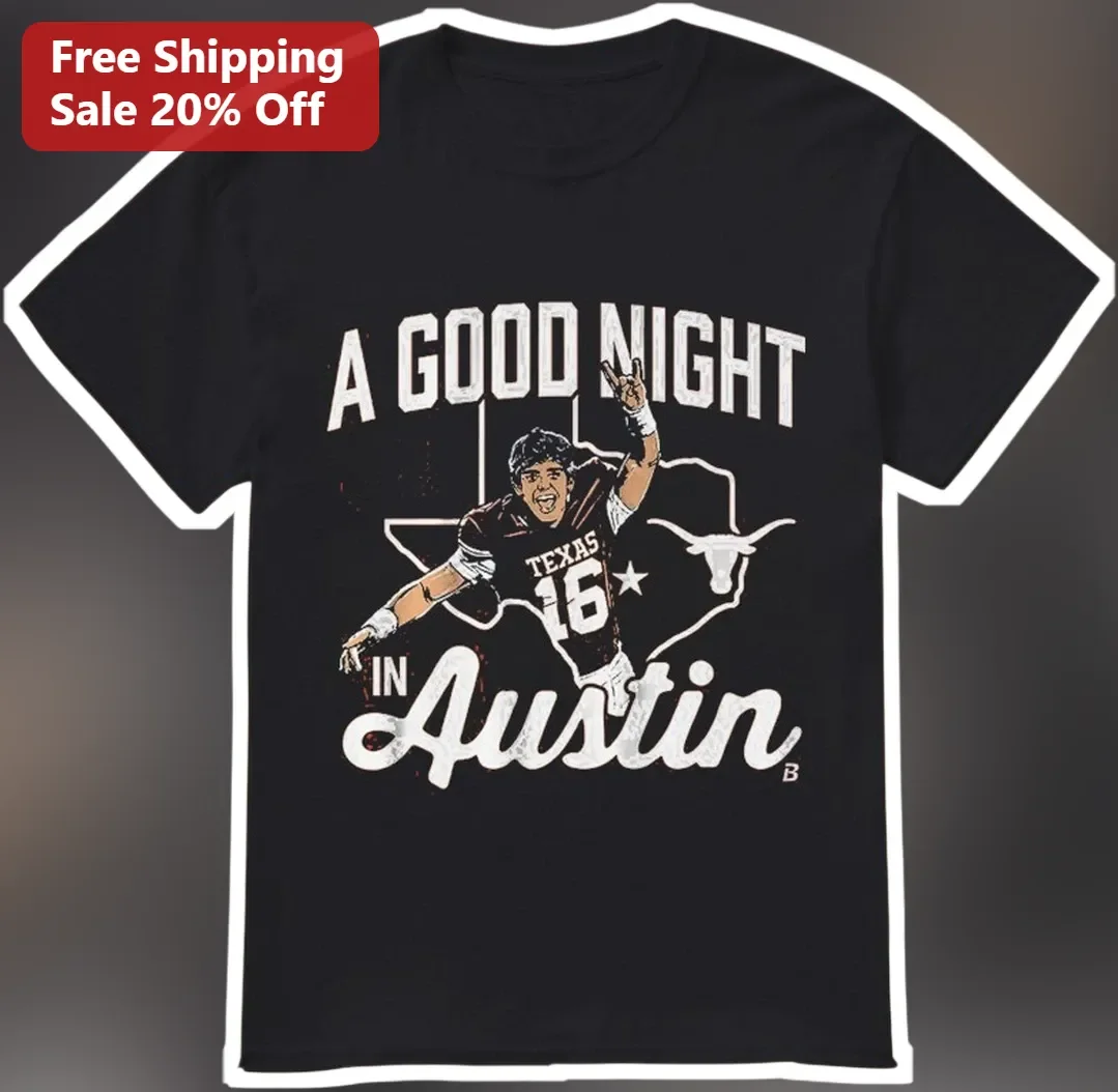 A Good Night in Austin Arch Manning Texas Longhorns Football Tee