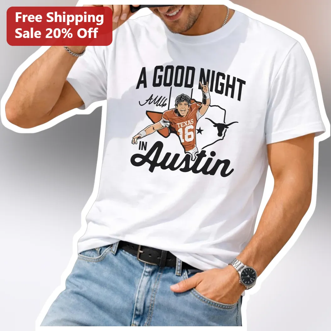 A Good Night In Austin Archie Manning Texas Longhorns Football Player Signature Graphic Tee
