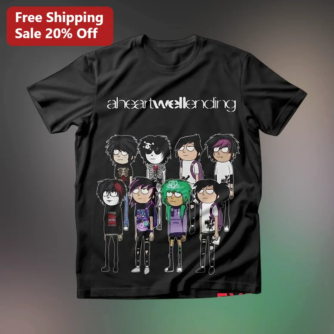 A Heartwell Ending Emo Band Parody Graphic Tee for Men Women